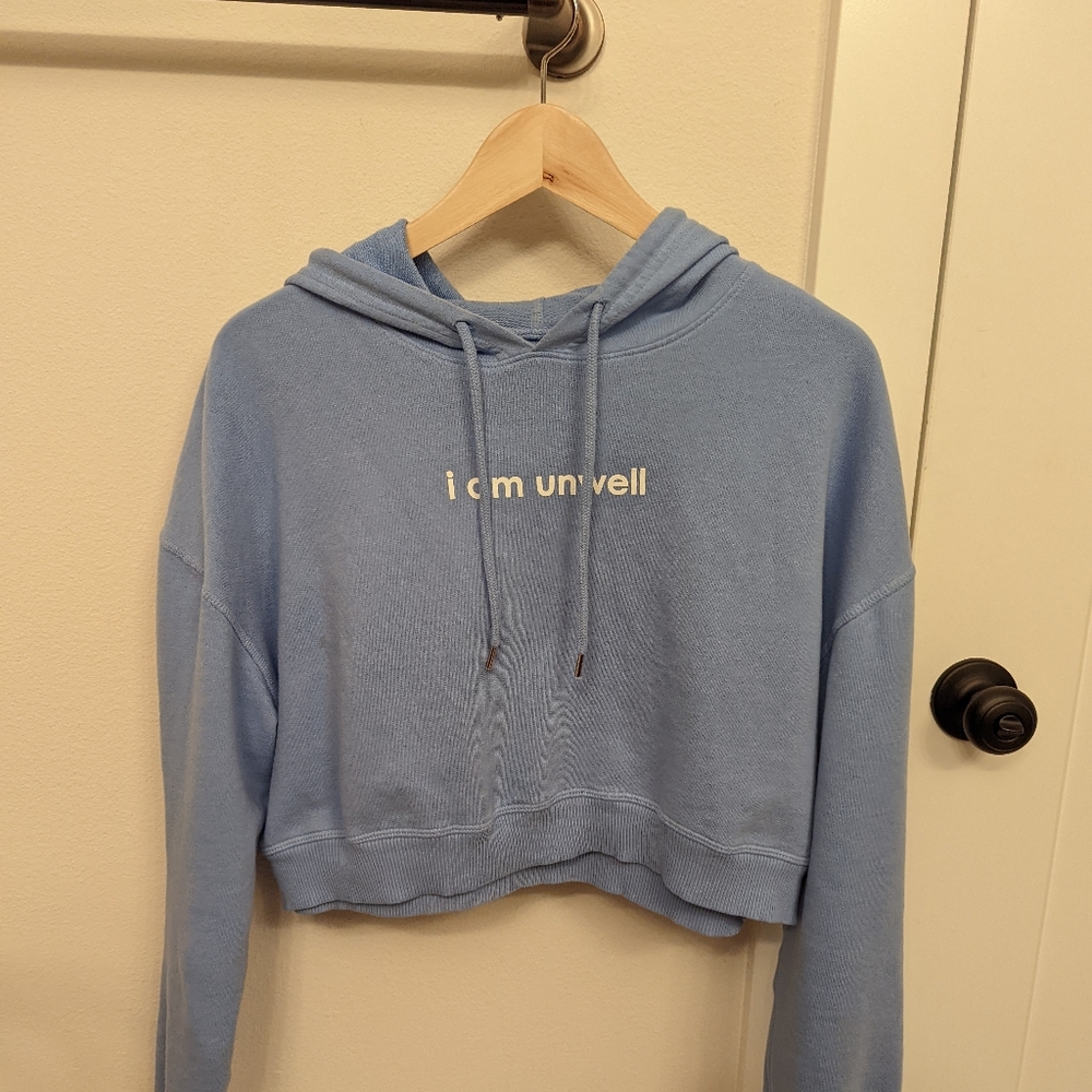I'm unwell cropped hoodie call her daddy Medium